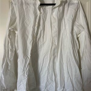Bar III Crisp White Casual Button Down Shirt